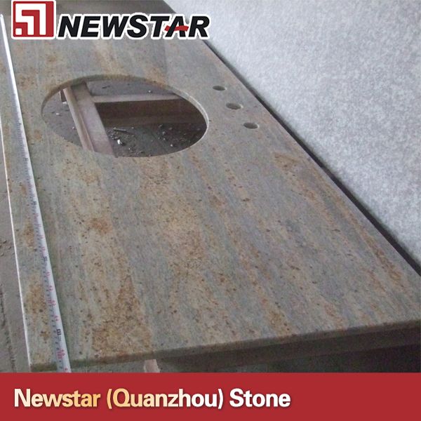 Newstar polished madura gold countertop