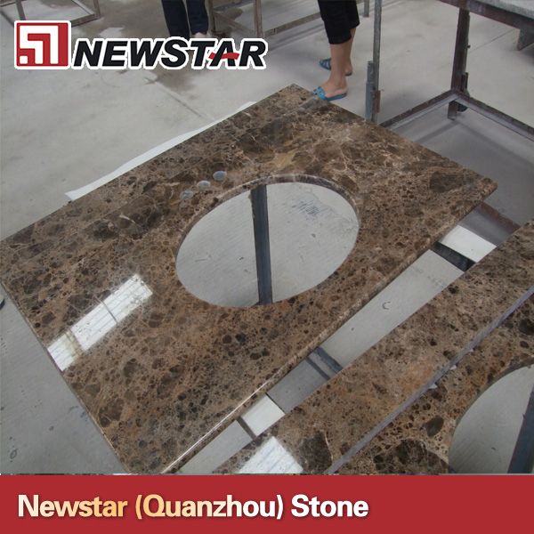 Newstar polished marble bathroom vanity top