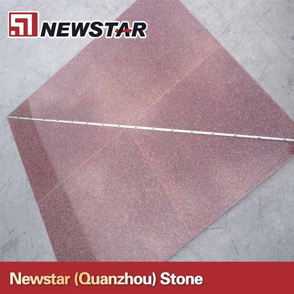Newstar polished cheap india red granite tile