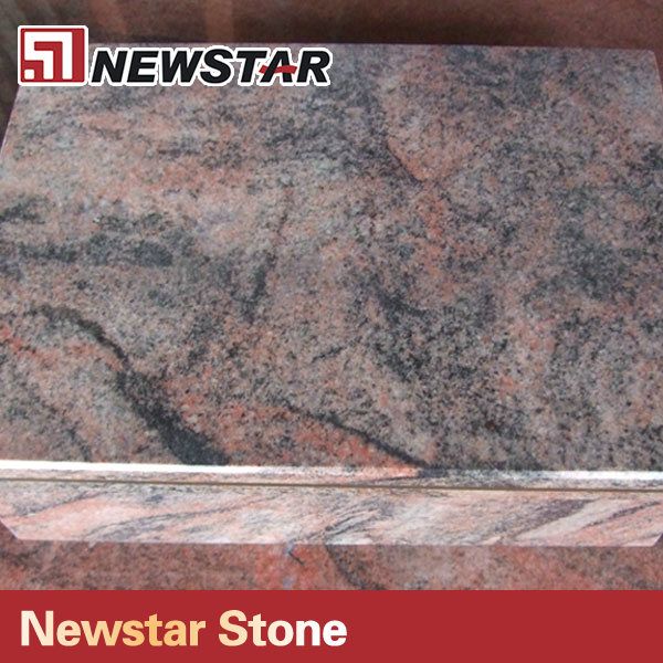 2cm india multicolor red granite tile