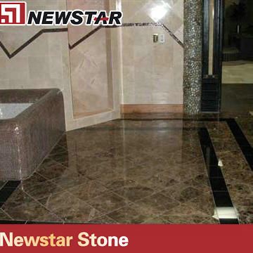 Newstar dark emperador brown marble tile price
