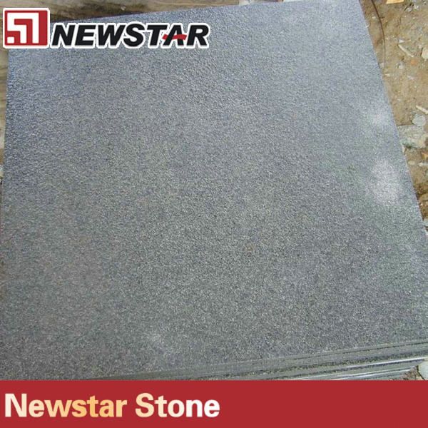 China honed black G654 granite tile for sale