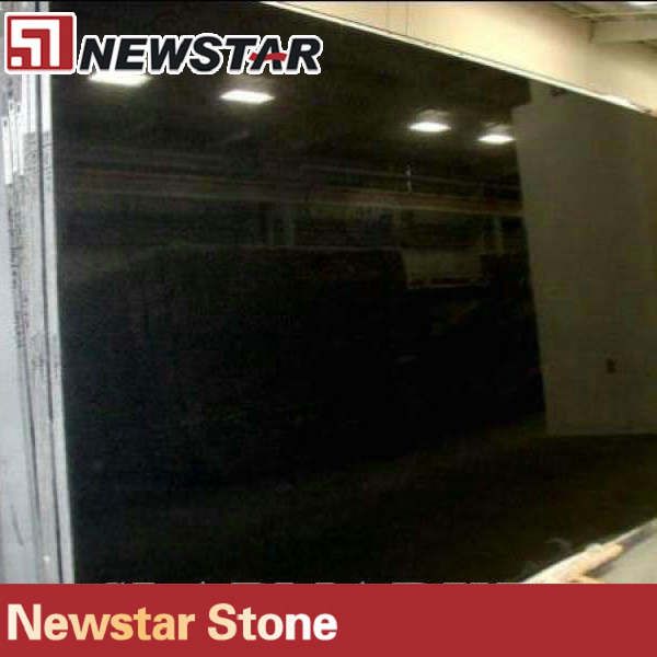 Newstar black granite slab for floor decoration