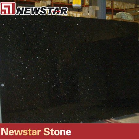 Newstar black granite slab for floor decoration