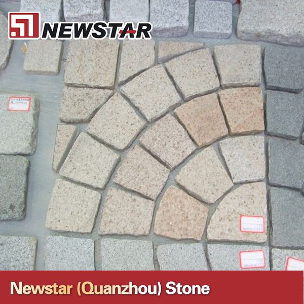 Newstar mesh back cobble paving stone
