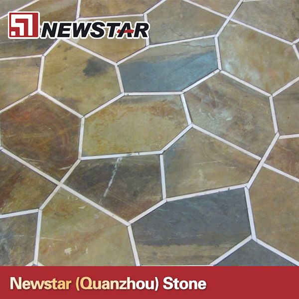 Newstar cheap flagstone mat mesh stone tile