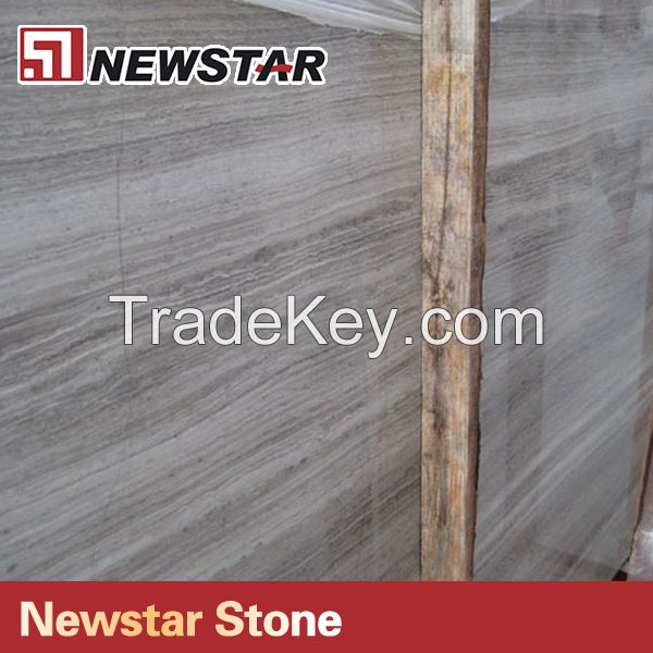 Chinese original polished grey wood vein marble