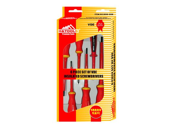 6 Piece Set of VDE Insulated Screwdrivers