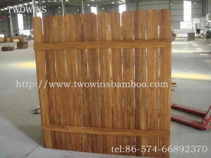 lstrand woven bamboo fence, post