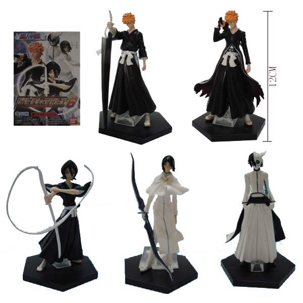 Bleach ichigo anime figure wholesale, anime toys, bleach manga