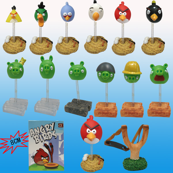 Angry Birds Plastic Action Figures PVC Figure Game Toys By Yiwu