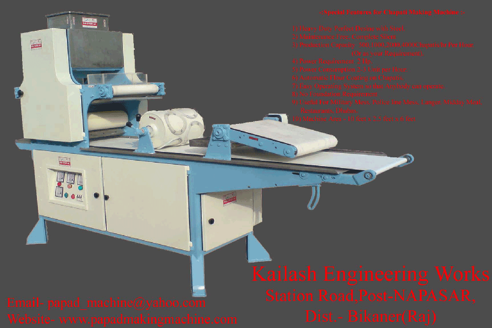 Indias 1st Successful automatic Applam Papad making machine with Drye