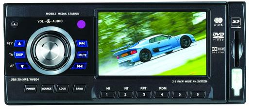 3.6" one din Car DVD player