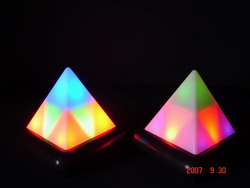 LED pyramid light