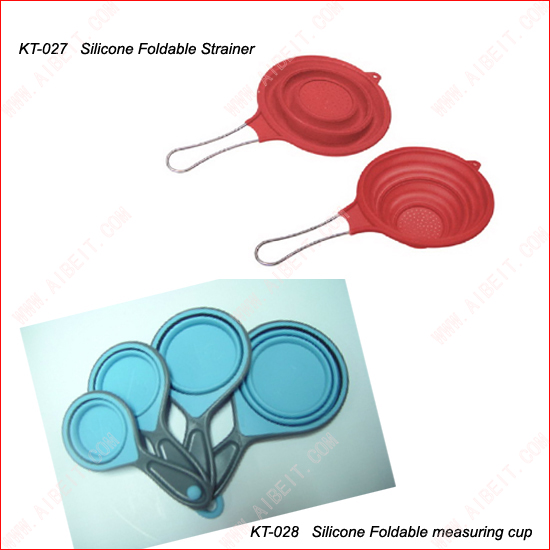 Silicone Foldable measuring cup/Foldable Strainer