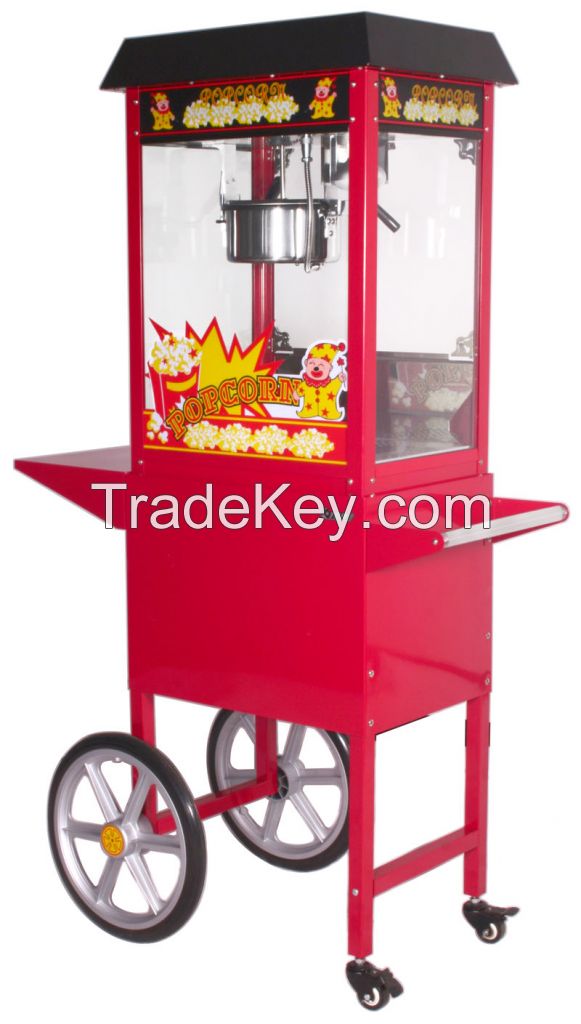 CE Approved 8oz Commercial popcorn machine  with cart