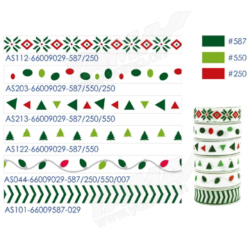 christmas ribbon, printed ribbon