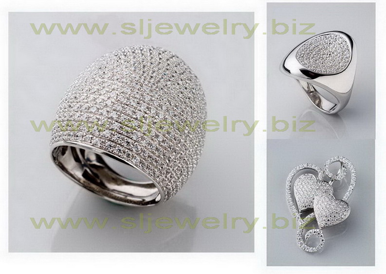 Micro pave Setting Silver Jewelry