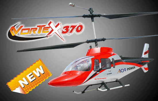 RTF Outdoor Co-Axial RC Helicopter--New Vortex 370