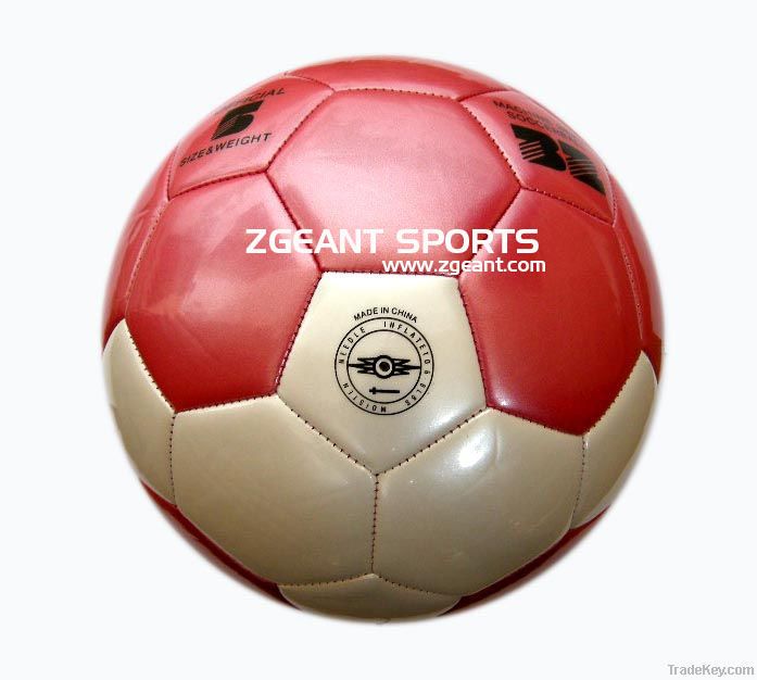 Size 5# Metallic PVC Machine Stitching Soccer Ball / Football