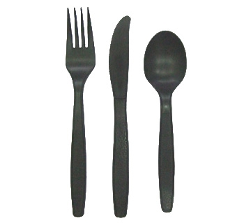 100% biodegradable and disposable PLA plastic cutlery