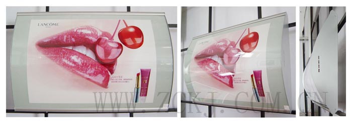 Aluminium Snap Frame ARC or Curved Slim Light Box (ZC-H)