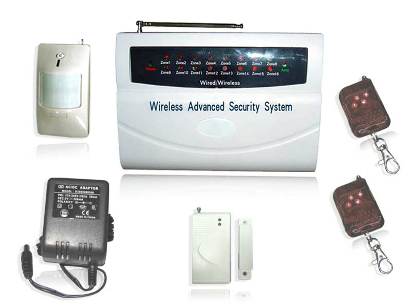 SA-Q16 8 wireless&8 wired zone alarm