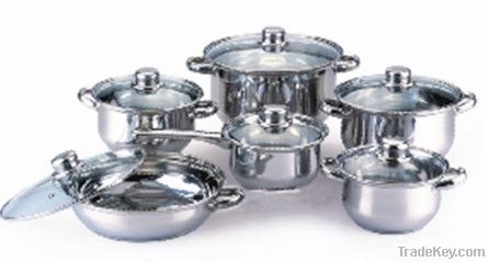 12pcs ss cookware set