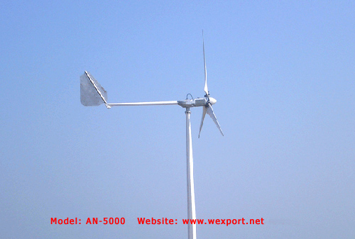 5000W Wind Generator, grid-tie or off-grid type optional