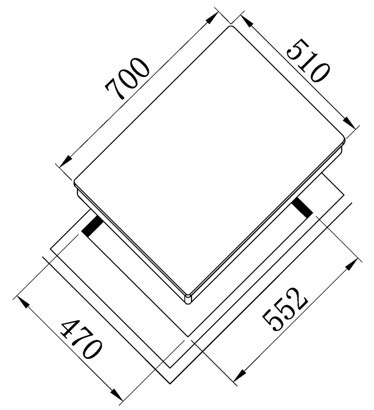 Glasstop Gas Hobs