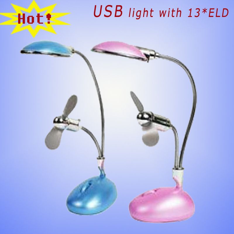 USB light mini light with USB fan