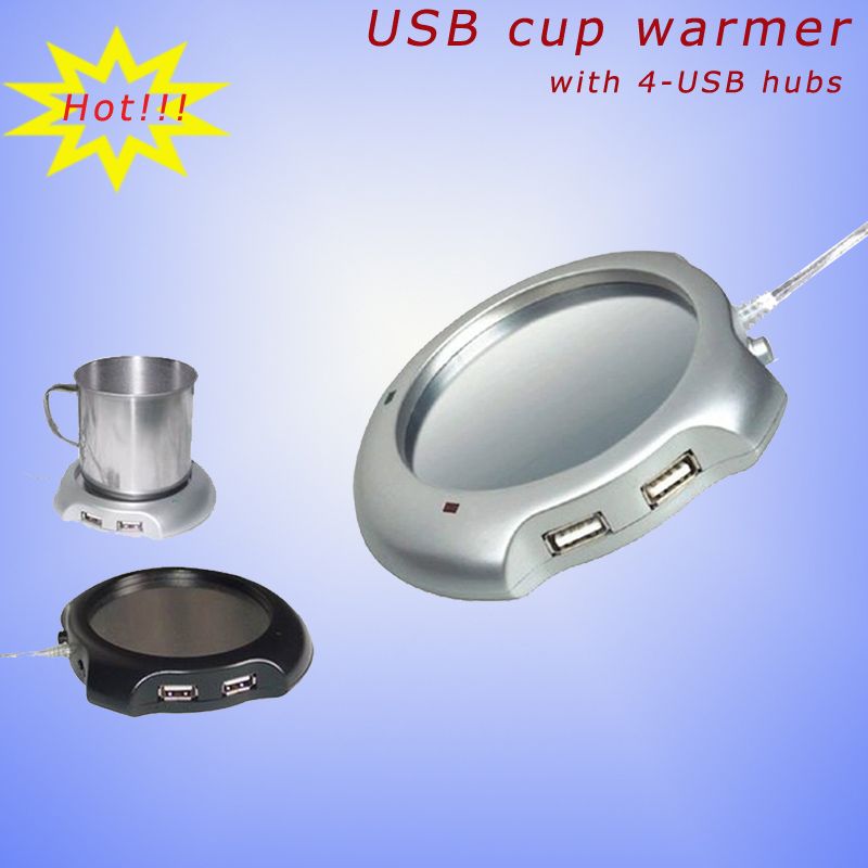 Usb cup warmer with4-port USB hubs