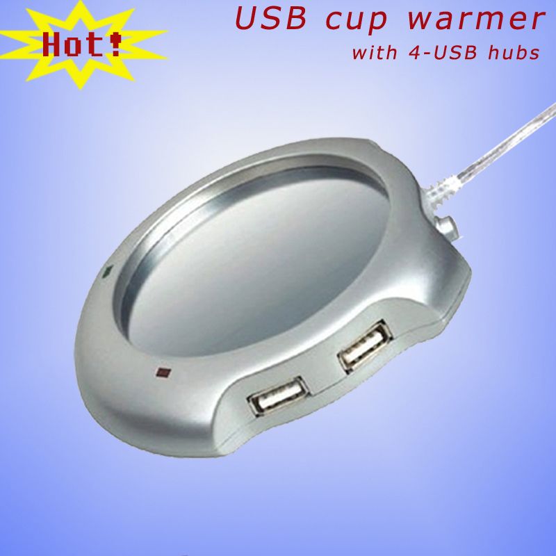 Usb cup warmer with4-port USB hubs