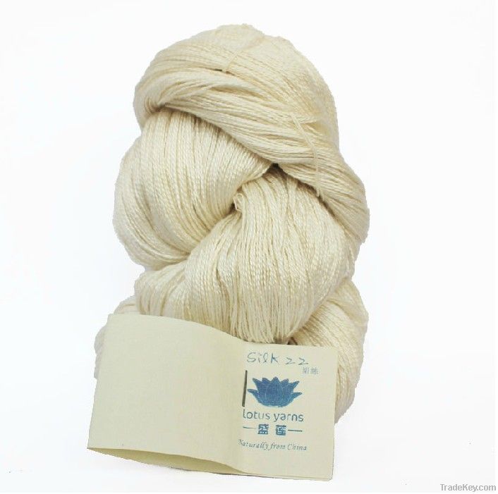 Silk 22 Undyed Yarns Yarn For Hand Knitting Pure Silk Yarn Cool Yarn