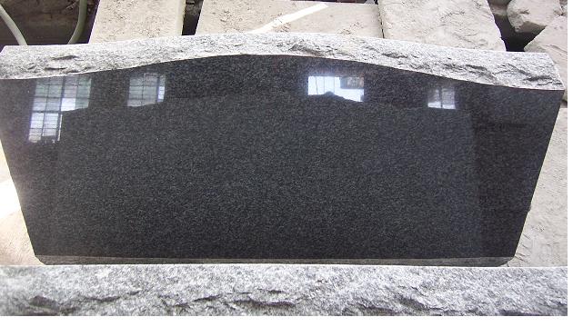 Granite tombstone(Serp top)