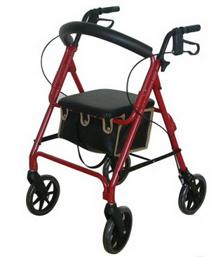 Alu four wheeled rollator