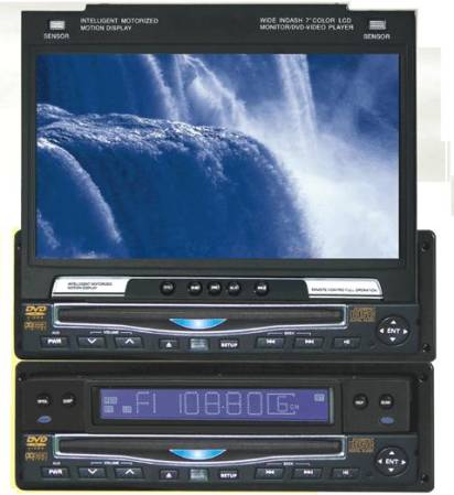 Car LCD TFT with DVD Player built in