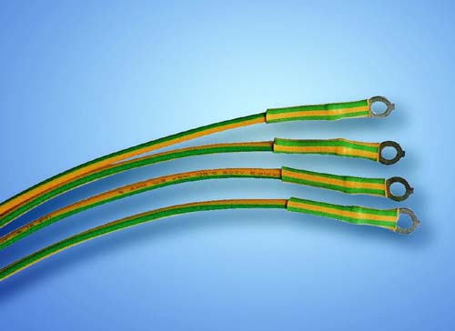 heat   shrinkable tubing(yellow and green)