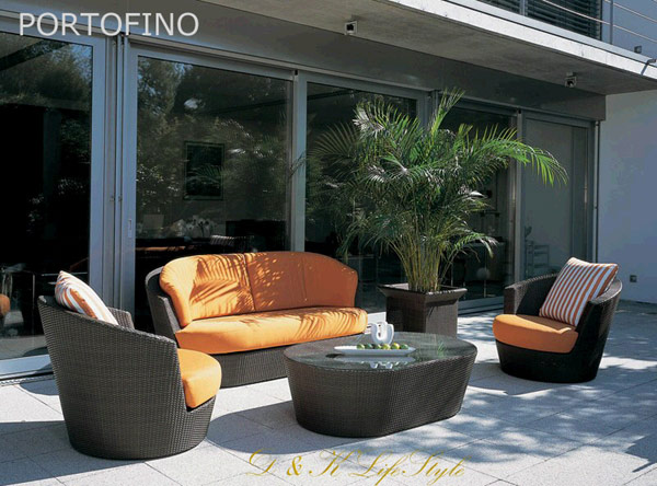 outdoor rattan furniture set