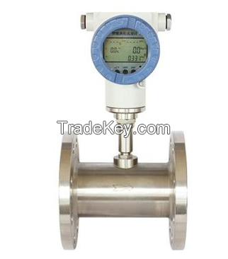 Liquid turbine flow meter