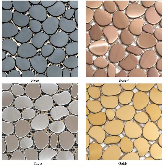 stainless steel mosaic color card