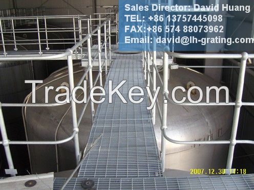 galvanized industrial steel grating, walkway grating