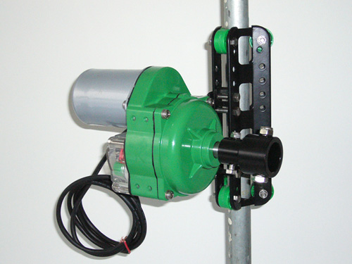 Greenhouse auto roll up motor