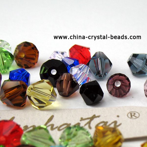 Crystal bicone beads