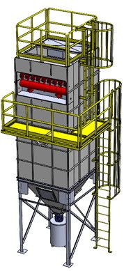 compact baghouse dust collector