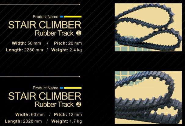 Stair Climber Rubber Track