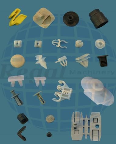 Molded parts for rubber/plastic/steel materials