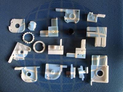 Molded parts for rubber/plastic/steel materials