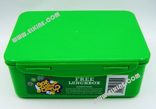 Fashion plastic Separated Microwave  lunch bento box  with lock