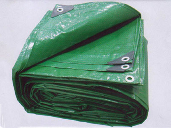 Tarpaulin in fold
